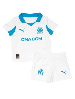 Olympique de Marseille Dječji Domaci Dres kompleti 2025-26 Kratak Rukavima (+ kratke hlače)
